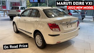 Maruti Dzire VXI 2023 Model  Dzire VXI 2023 New Model  Price Specification Review [upl. by Joelynn]