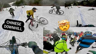 200 šilených bikerů na CHINESE DOWNHILL 2023 [upl. by Manella346]