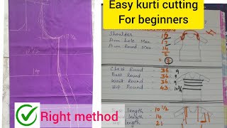 Class 1 Easy Kurtichuditharsuit cutting  Step by Step measurments stitchingtextbook2048 [upl. by Eissen489]