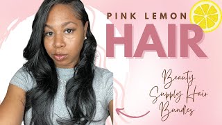 Pink Lemon Hair Review Beauty Supply Hair  14  16 and 18 inch Bundles [upl. by Jedidiah]