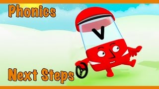 Meet The Alphablocks  Very Fast quotVquot Orange Level Step 6 [upl. by Haidej]