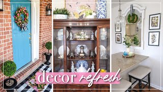 Spring Home Decor Tour 🌸 China Cabinet Ideas 🌸 Chinoiserie Chic Decor 🌸 Decorating with Antiques [upl. by Kcirderf158]