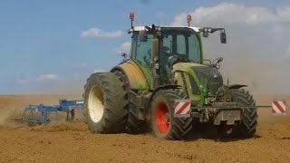 Fendt 514 Jumelée amp Rabe  Passage Du Vibroculteur 2017 [upl. by Atiuqihc90]