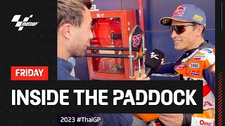 A quick word with Marc and Viñales after P1 🎤  Inside The Paddock  2023 ThaiGP [upl. by Oznole]