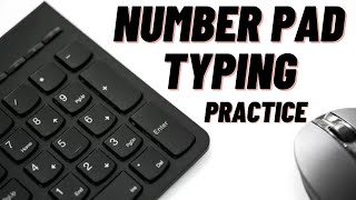 Number pad typing practice  number pad typing tutorial  number pad full course [upl. by Wesla]