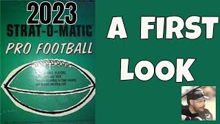 First Look The Allnew StratOMatic 2023 Pro Football Game [upl. by Sloan]