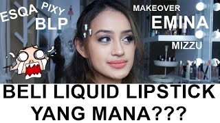 Battle Liquid Lipstick Lokal Indonesia Part 2  Review amp Swatches  Nadya Aqilla [upl. by Levania472]