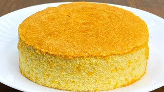 Sponge Cake Recipe  Basic Sponge Cake Recipe  Vanilla Sponge Cake [upl. by Aihtnyc]