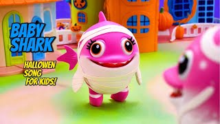 Halloween Baby Shark Kids Song  Spooky Fun for Children 🎃🦈 [upl. by Lebazej]