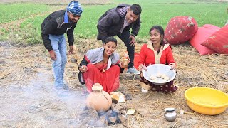 नया साल के पार्टी में पगली बनाई हांडी मटनBhojpuri comedy [upl. by Artened]