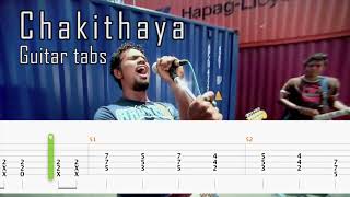 Chakithaya  Nemesis Complete guitar TAB lesson [upl. by Arber]