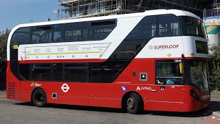 London Superloop Bus Route SL2  North Woolwich to Walthamstow  CCSubtitles [upl. by Bald]