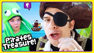 PIRATE ADVENTURES COMPILATION Treasure and Toy Play by HobbyKids [upl. by Schalles]