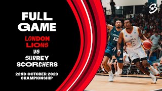 London Lions vs Surrey Scorchers British Basketball League Championship  LIVE [upl. by Yhtnomit495]