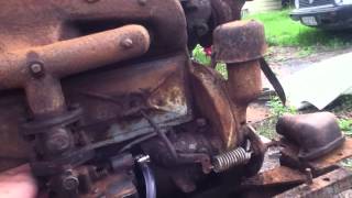 1933 Waukesha part 3 run after starter motor clean [upl. by Shanta111]