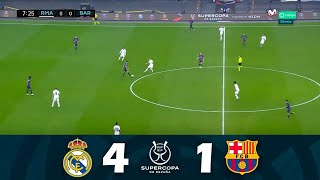 Real Madrid vs FC Barcelona 41 • FINAL  Supercopa de España 2024 • Full Match Streaming [upl. by Yesoj613]