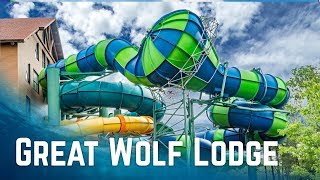 ALL WATER SLIDES at Great Wolf Lodge Poconos Pennsylvania [upl. by Alracal]