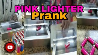 PINK LIGHTER PRANK PART 1 [upl. by Alyson]