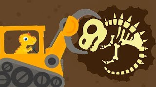 Dinosaur Digger 3  The Truck Kids Game  Play Fun Dinosaur Digger Game For Kids By Yateland [upl. by Noizneb]