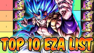 MY TOP 10 EZA DOKKANFEST TUR TIER LIST AS OF JANUARY 2023 DBZ DOKKAN BATTLE [upl. by Ttennej726]