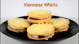 Mary Berry’s Viennese Whirls  GBBO S07E02  Biscuits [upl. by Kcyrred]