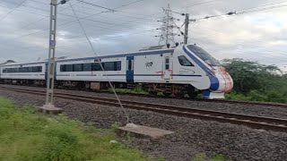 First Inaugural Run Kolhapur Pune Vande Bharat Express [upl. by Ecnar449]