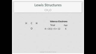 Lewis Structures CH2O [upl. by Mathilda]