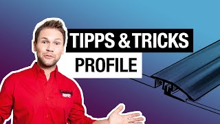 TIPPS amp TRICKS  Profile Übergangs und Abschlussprofile für Laminat Vinyl und Parkett [upl. by Cookie]