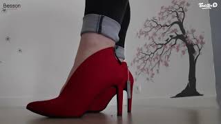 Isabelle donne son avis sur les Escarpins Rouge  22004527   Besson Chaussures [upl. by Crenshaw]