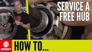 How To Service A Free Hub Body  Mountain Bike Maintenance [upl. by Morly]