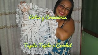 COMO HACER UN TAPETE TEJIDO A CROCHET [upl. by Bohner]