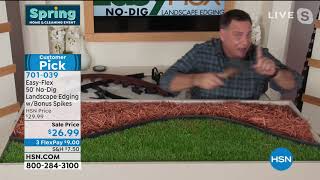 EasyFlex 50 NoDig Landscape Edging with Bonus Spikes [upl. by Aitnuahs]