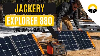 Jackery Explorer 880 and SolarSaga 100W Solar Panel Solar Generator Kit Customer Review [upl. by Atiner]