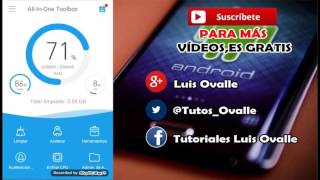 OPTIMIZA Y LIMPIA TU ANDROID AL MÁXIMO  AllInOne Toolbox [upl. by Ennairoc135]