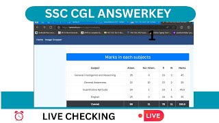 SSC CGL 2024 Answer Key  SSC CGL 2024 Answer key Live Result SSC CGL 2024 [upl. by Solis477]