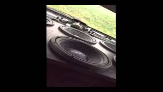 6 x 12quot Gladen RS12quot  XMAX in SLOWMO [upl. by Roger]