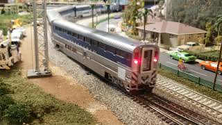 AMTRAK PACIFIC SURFLINER WITH THE NEW SIEMEN CHARGER [upl. by Cinom634]