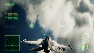 F16 Gun Kill on F22 Raptor  Ace Combat 7 Multiplayer [upl. by Hibben]