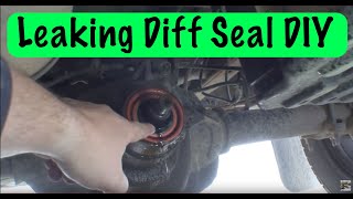 How to Replace a Rear Differential Pinion Seal [upl. by Haiel735]