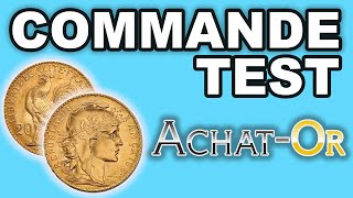 Je Teste pour VOUS un Achat d’Or en ligne chez AchatOretArgentfr [upl. by Schaab]