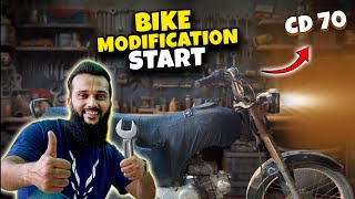 Bike ki modification start hogae 🤩 Fahad Bhai Official [upl. by Refotsirk]