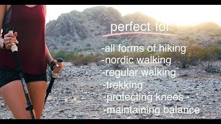 How To Use Trekking Poles 2018  How To Use Hiking Poles [upl. by Selohcin483]