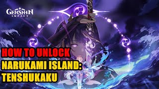 How to Unlock Narukami Island Tenshukaku Genshin Impact Trounce Domain [upl. by Labina]