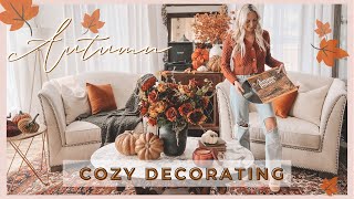 🍁 New FALL DECORATE WITH ME  2023 FALL DECORATING IDEAS  COZY FALL DECOR IDEAS 2023  PART 1 [upl. by Hanahs]