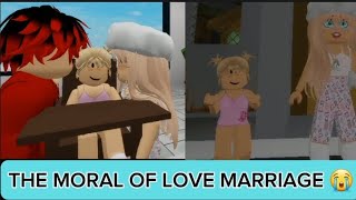 The moral of love marriagesad story 😨 robloxedit [upl. by Toby]