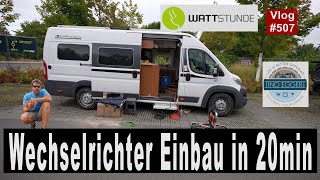 508 Wechselrichter Einbau in 20 Minuten Tino Eggert schraubt  Wattstunde Victron MultiPlus [upl. by Borlase740]