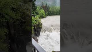 Lechfall Füssen Hochwasser Unwetter im Allgäu [upl. by Ardiedal]