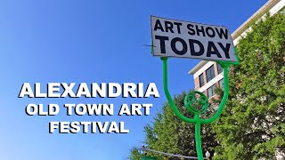 Socially distanced art festival  Alexandria Old Town Art Festival 2020 [upl. by Llenrad]