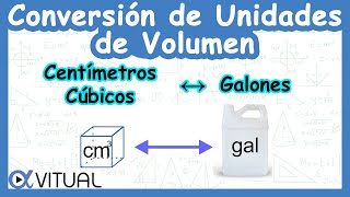 🧊 Conversión de Unidades de Volumen Centímetros Cúbicos cm³ a Galones gal [upl. by Asecnarf]