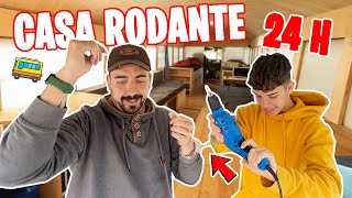 24 horas Reformando CASA RODANTE ¡¡Con el NOVIO de mi HIJA Instalamos PLACAS SOLARES camper [upl. by Nalim]